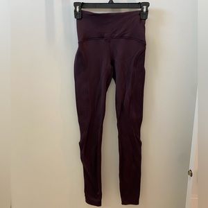 Lululemon Maroon Leggings